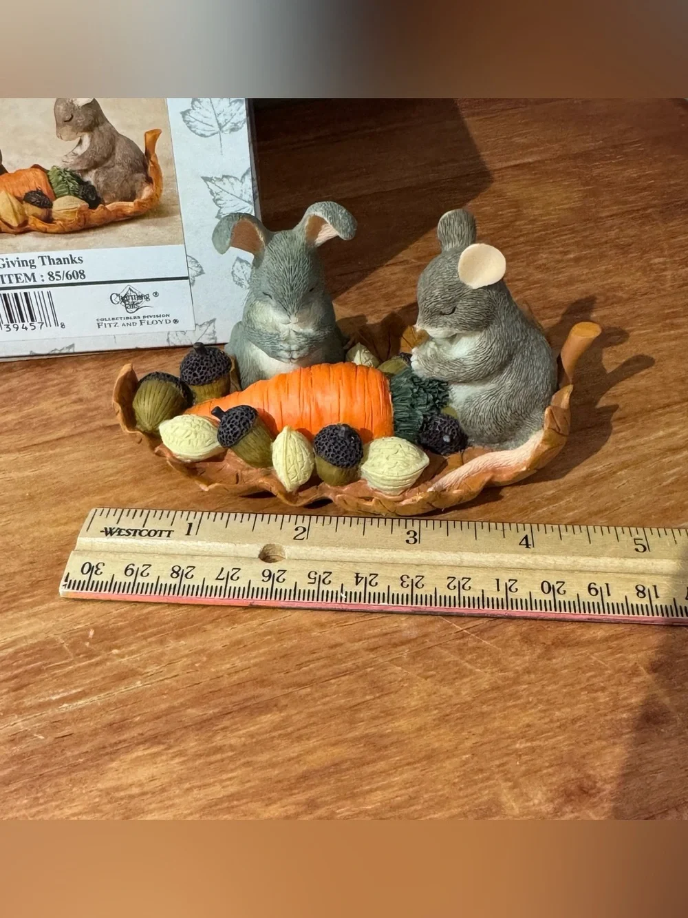 Charming Tails “Giving Thanks” Fall Autumn Holiday Figurine Keepsake